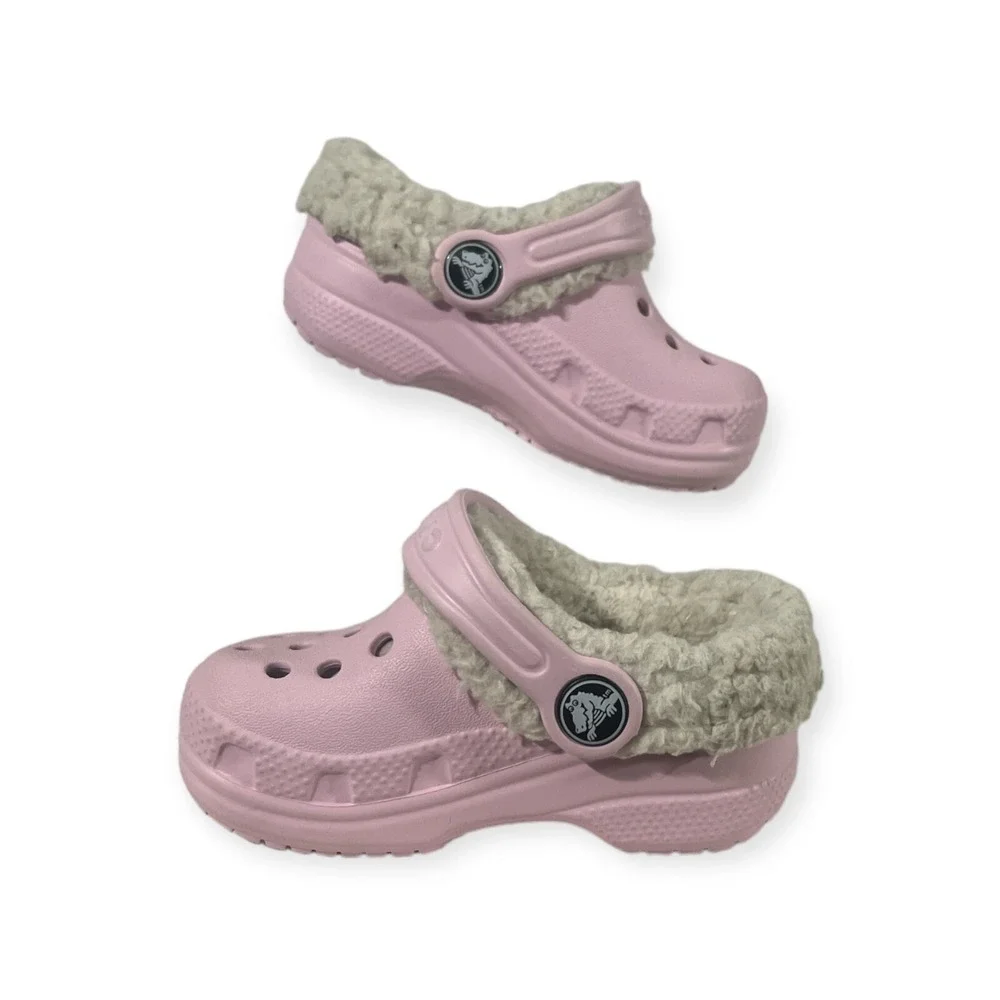 CROCS‎ Toddler Girls Light Pink Clog Waterproof Size 4/5 C
